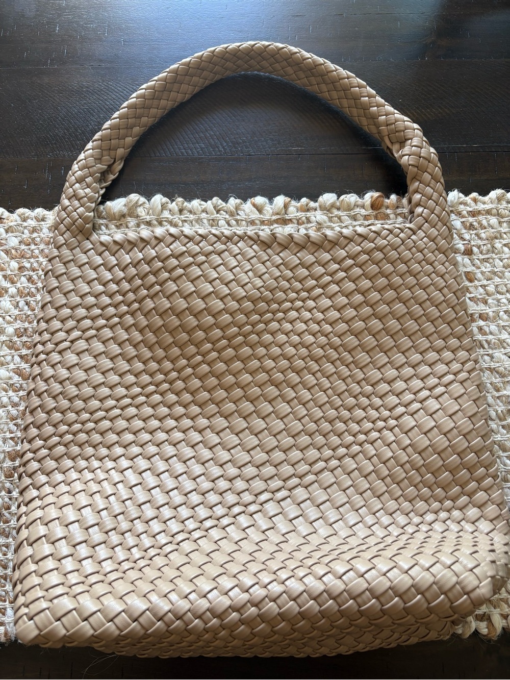 Antik Kraft Woven Tote in Light Tan
